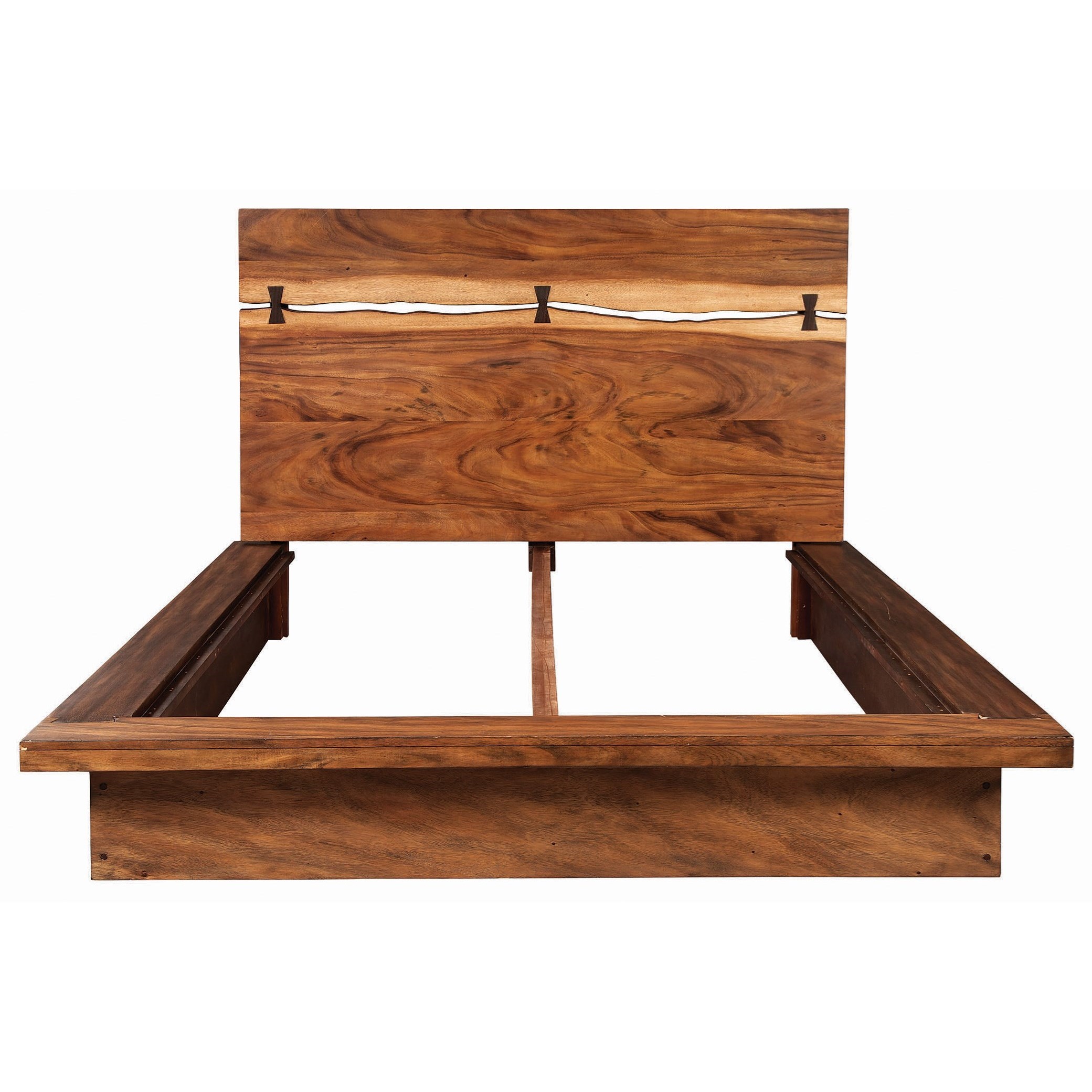 Coaster Winslow 223250Q Rustic Queen Platform Bed with Live Edge Look